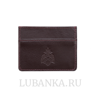 Картхолдер двухсторонний МЧС бордовый