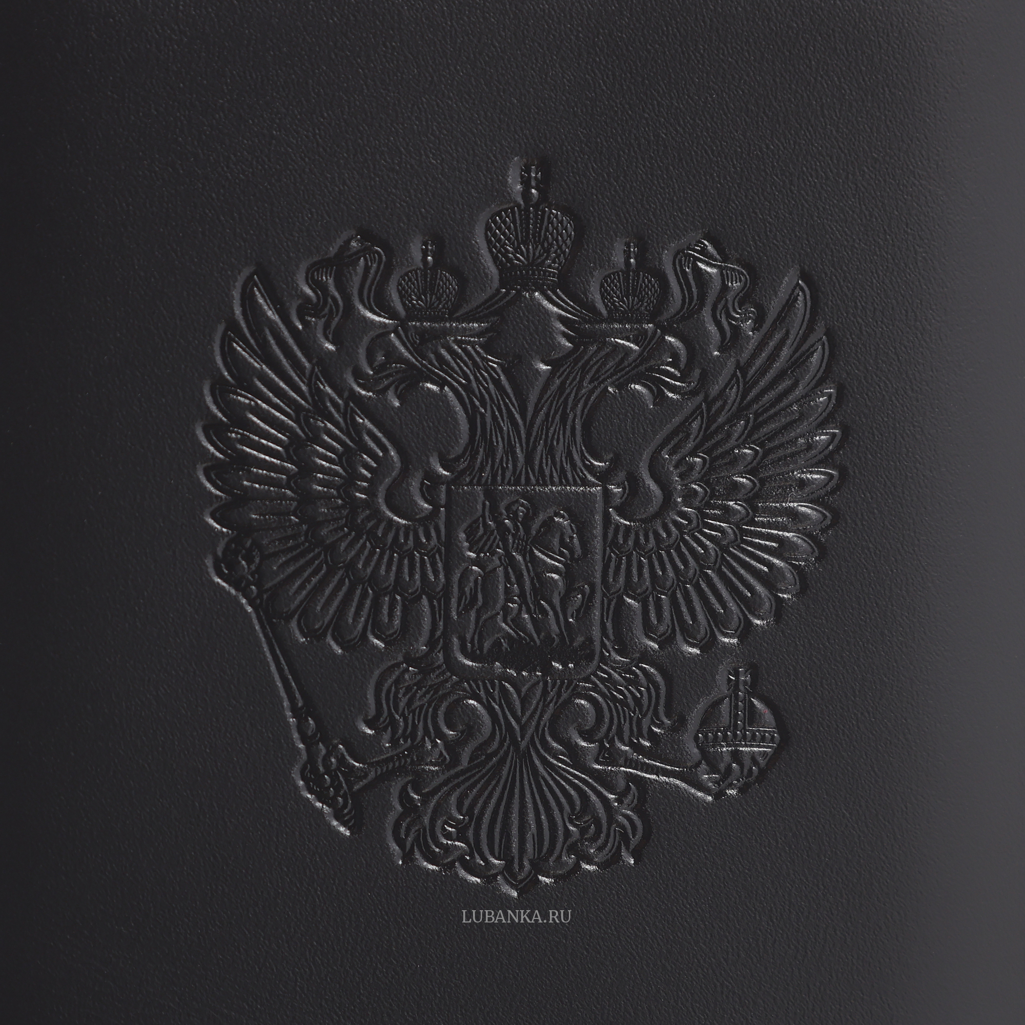 Обложка для автодокументов Россия с картхолдером черная