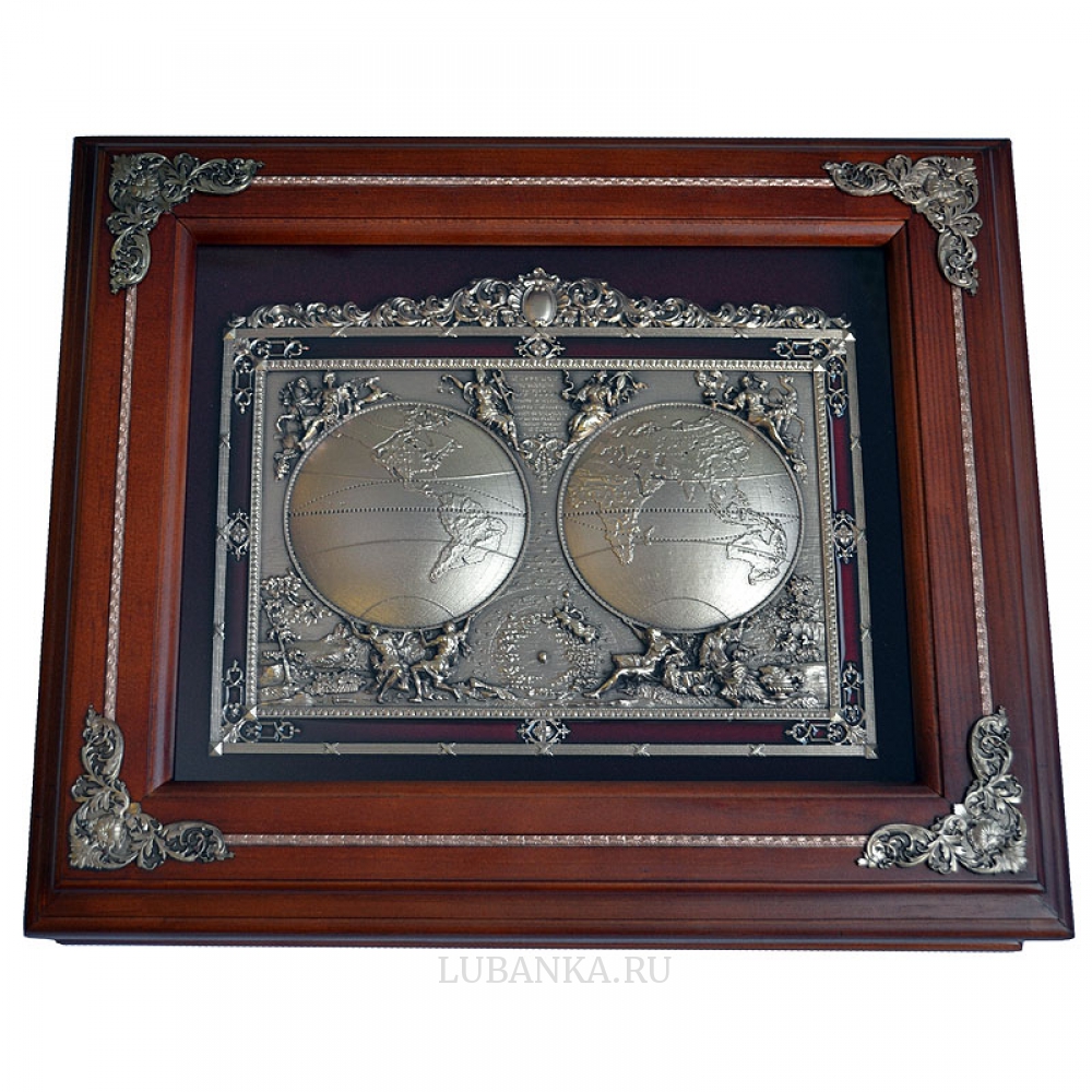 Ключница настенная «Карта Мира»