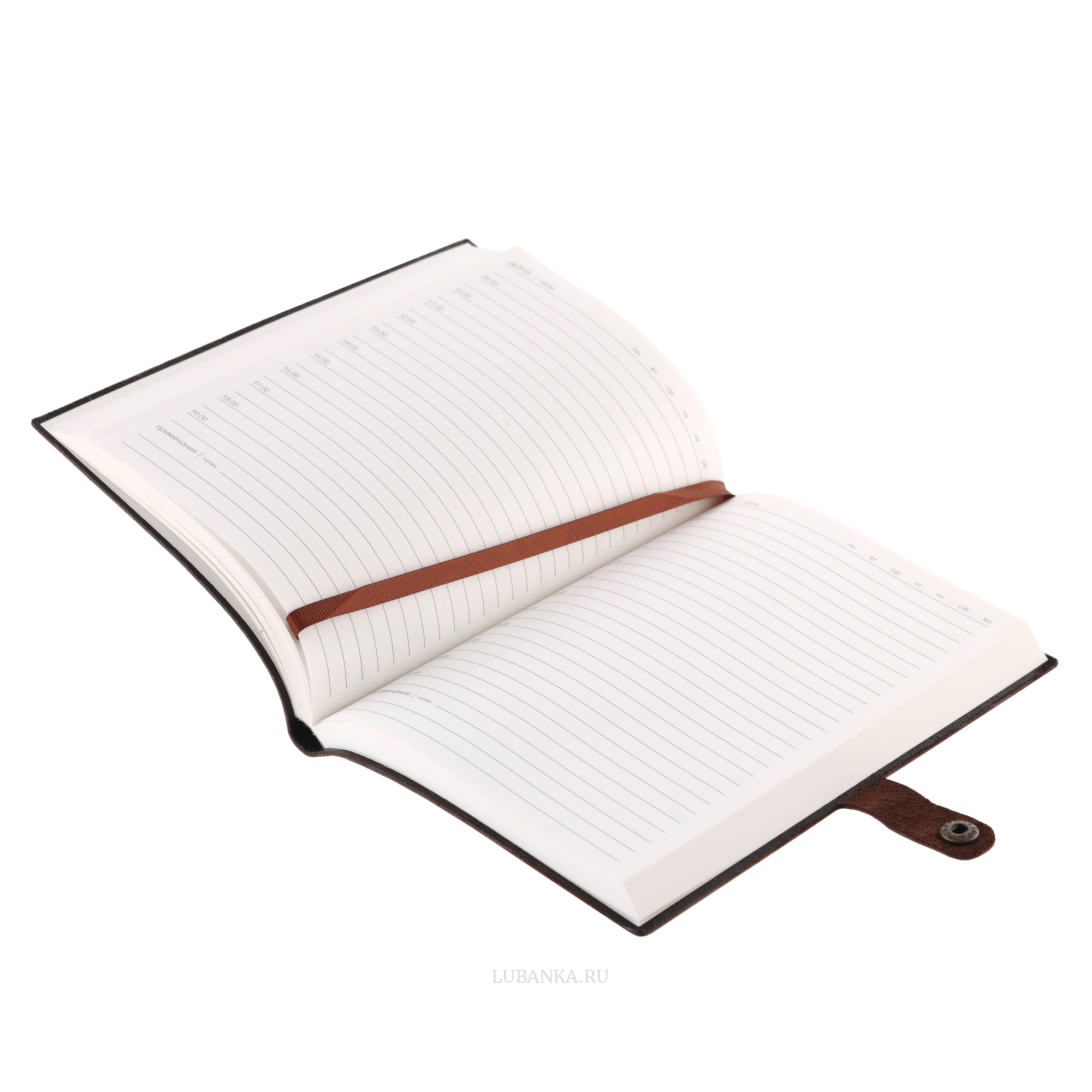 Ежедневник Министерство Юстиции мягкая обложка коричневый