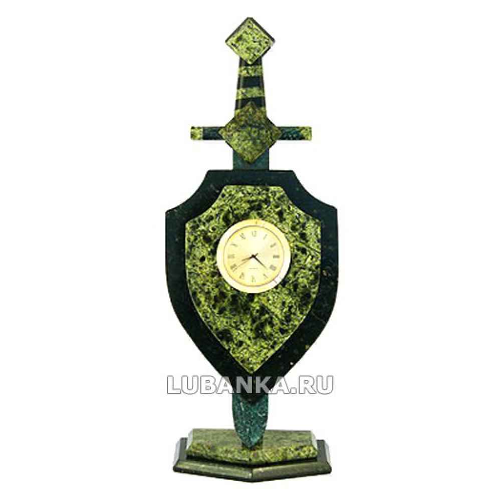 Часы настольные «Щит и меч»